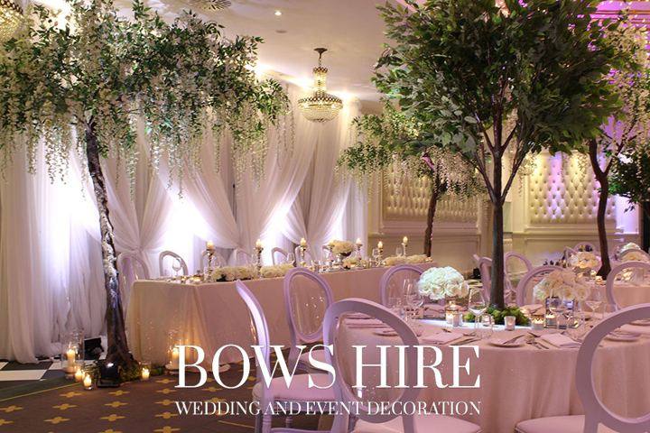Top table backdrop at Bannatynes Hotel Hastings by Bows Hire