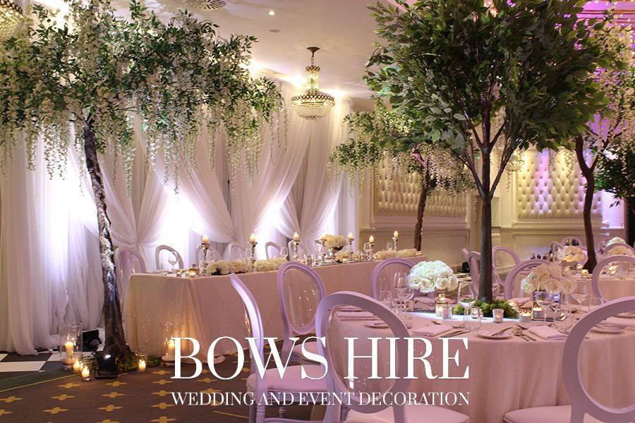 Top table backdrop at Bannatynes Hotel Hastings by Bows Hire