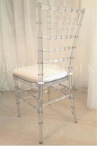 Acrylic Chiavari Chair for hire, chairs by Bows Hire