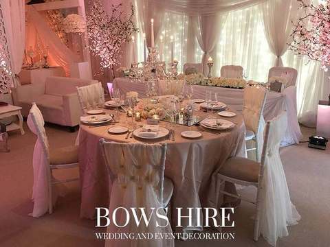 Ladder Sashes for hire, chair accessories by Bows Hire