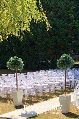 Pair 5ft Bay Trees for hire by Bows Hire
