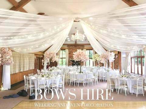 Star Format Drapes for hire, drapery by Bows Hire