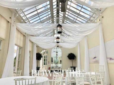 Swag of Drapes for hire, drapery by Bows Hire