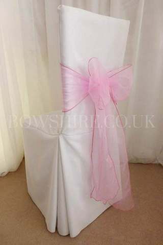 Candy Pink Organza Sash for hire, sashes by Bows Hire
