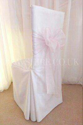 Light Pink Organza Sash for hire by Bows Hire