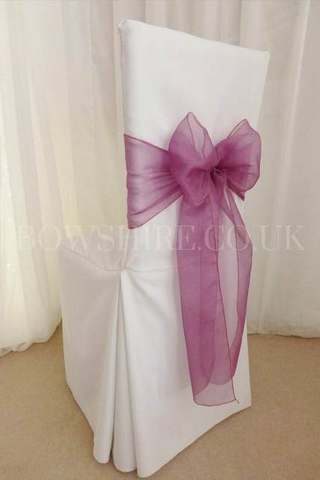 Orchid Organza Sash for hire, sashes by Bows Hire