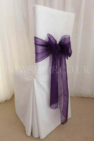 Grape Organza Sash for hire, sashes by Bows Hire