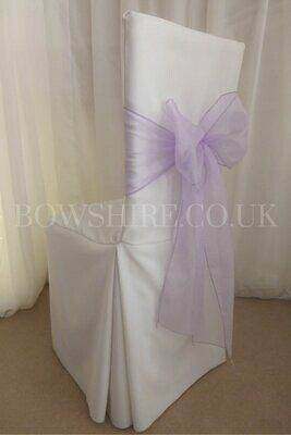 Lilac Organza Sash for hire by Bows Hire