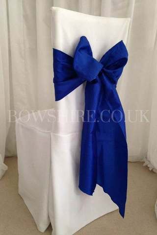 Royal Blue Taffeta Sash for hire, sashes by Bows Hire