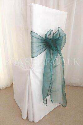 Emerald Green Organza Sash for hire by Bows Hire