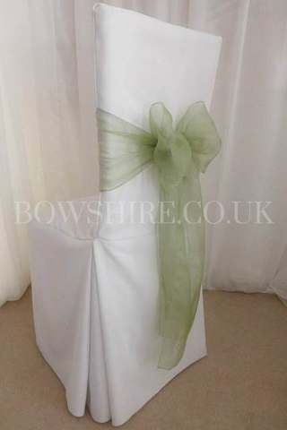 Sage Organza Sash for hire, sashes by Bows Hire