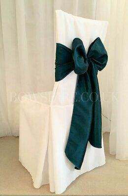 Teal Taffeta Sash for hire by Bows Hire