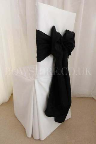 Black Taffeta Sash for hire, sashes by Bows Hire