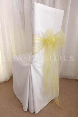 Yellow Organza Sash for hire, sashes by Bows Hire