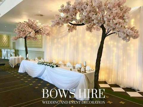 320cm Pink Blossom Canopy Trees for hire, trees by Bows Hire