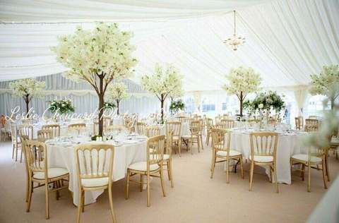 180cm Ivory Blossom Cherry Tree for hire, centrepieces by Bows Hire, photo 3