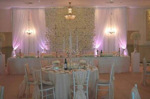 The Amelie Flower Wall for hire, backdrops by Bows Hire