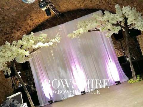 Uplighter Backdrop for hire, backdrops by Bows Hire