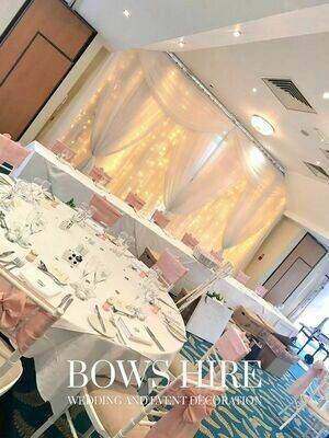 Luxury Starlight Backdrop for hire by Bows Hire