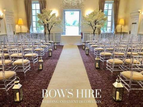 Silver Lantern with Candle for hire, centrepieces by Bows Hire