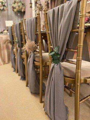 Pewter Vertical Drops for hire by Bows Hire