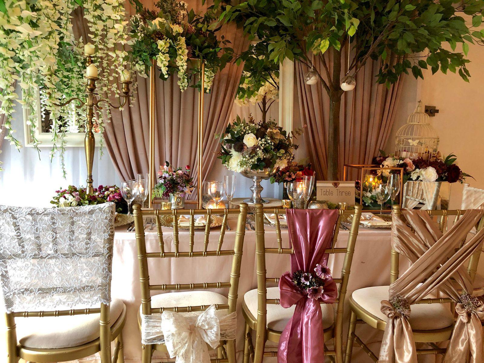 Bows Hire catalogue of wedding and event decoration for hire