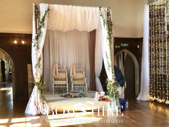 Mandap styled by Bows Hire