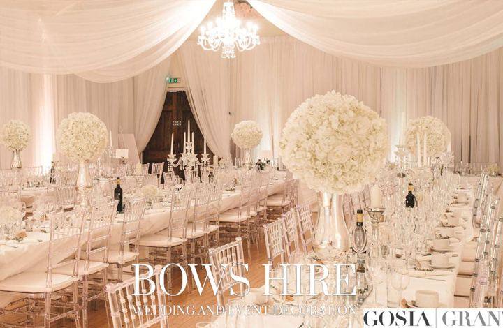 Ceiling and wall drapery at a Queens Hall Cuckfield wedding by Bows Hire