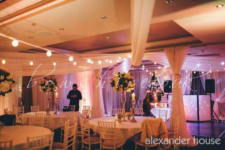 Alexander House wedding decoration by Bows Hire, photo 7