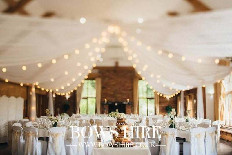 Westerham Golf Club wedding decoration by Bows Hire, photo 1