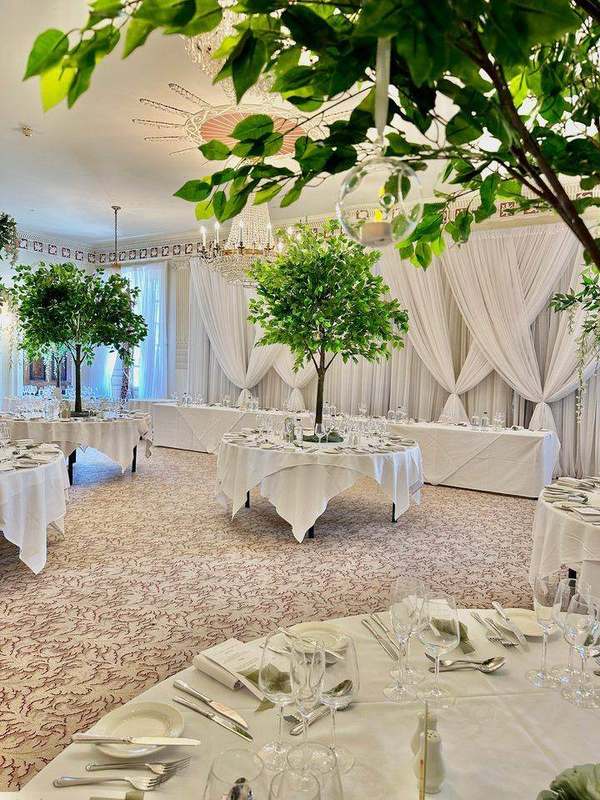Buxted Park Hotel wedding decoration by Bows Hire, photo 4