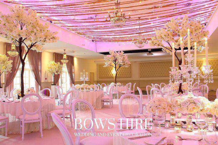 Bannatynes Hotel wedding decoration by Bows Hire, photo 6