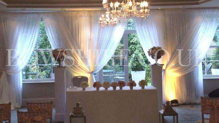 Alexander House wedding decoration by Bows Hire, photo 6