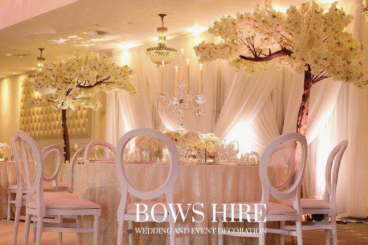 Bannatynes Hotel wedding decoration by Bows Hire, photo 2