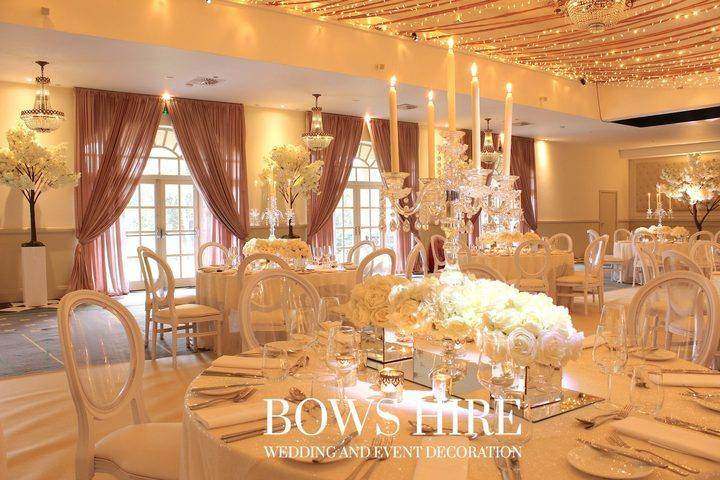 Bannatynes Hotel wedding decoration by Bows Hire, photo 7