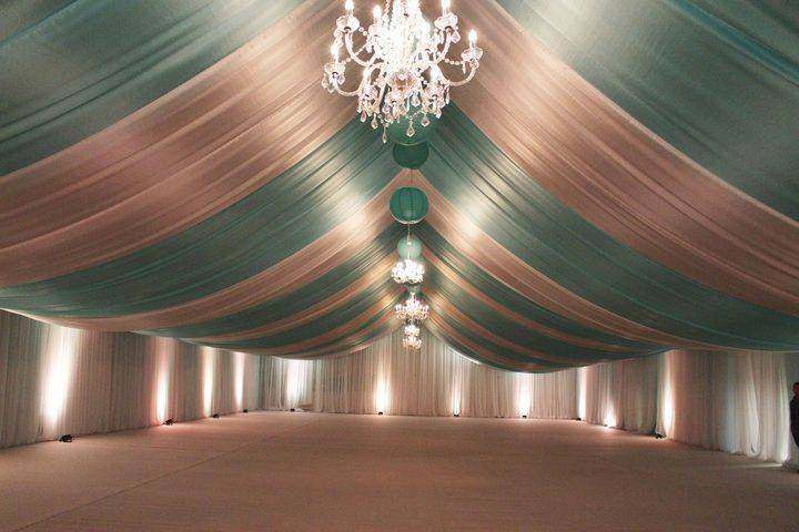 School hall drapery