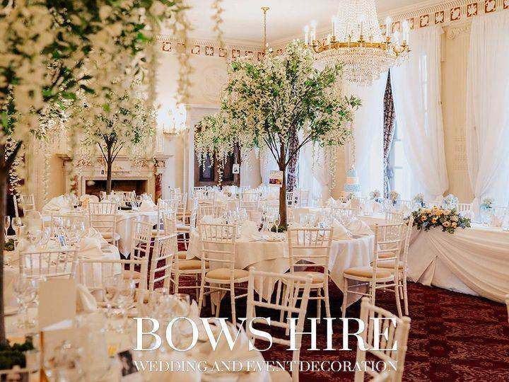 Buxted Park Hotel wedding decoration by Bows Hire, photo 8