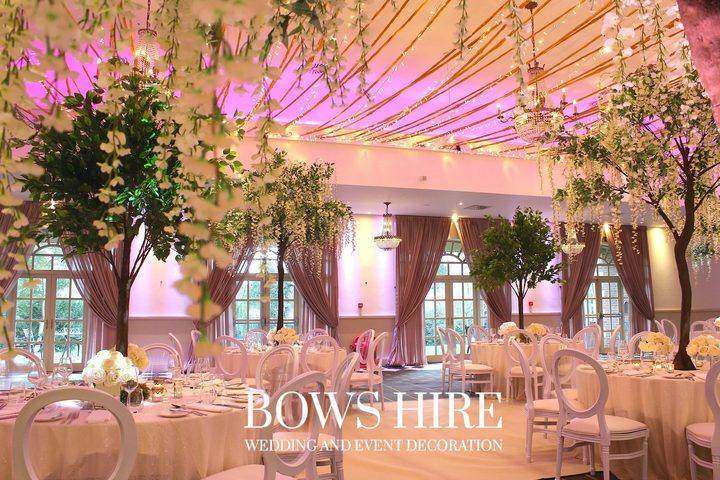 Bannatynes Hotel wedding decoration by Bows Hire, photo 3
