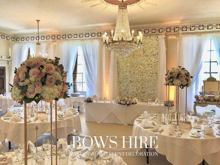 Buxted Park Hotel wedding decoration by Bows Hire, photo 6