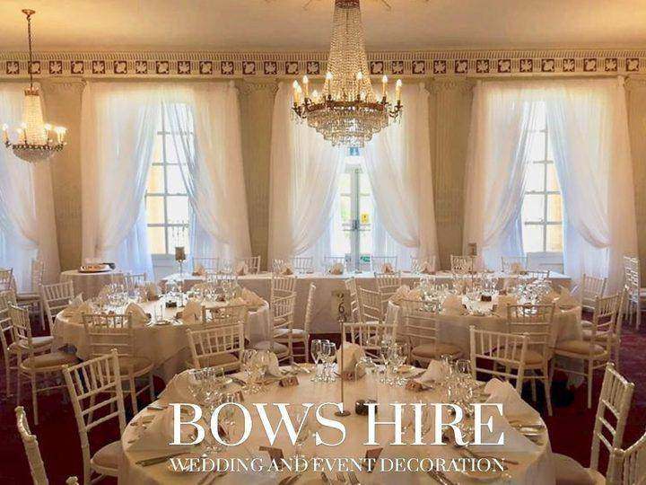 Buxted Park Hotel wedding decoration by Bows Hire, photo 9