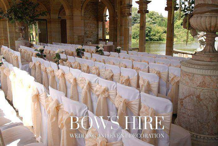 Bows Hire chair covers styling at a wedding or event, photo 24