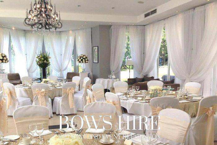 Bows Hire drapery styling at a wedding or event, photo 62