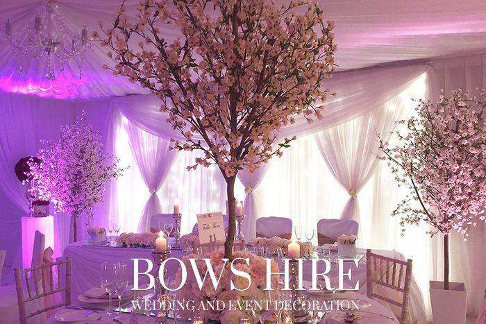 Bows Hire trees styling at a wedding or event, photo 100