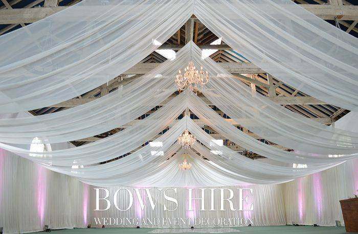 Bows Hire drapery styling at a wedding or event, photo 52