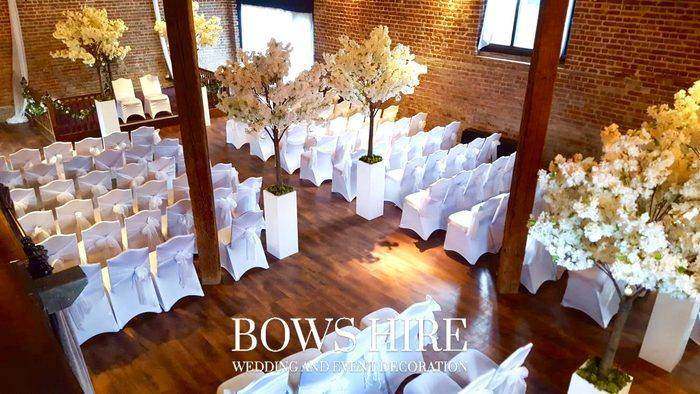 Bows Hire chair covers styling at a wedding or event, photo 27