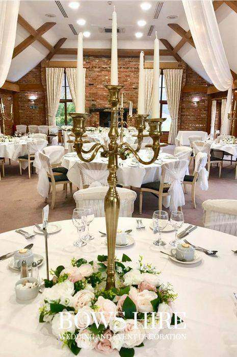Bows Hire centrepieces styling at a wedding or event, photo 91
