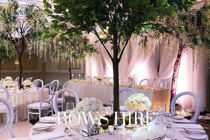 Bows Hire trees styling at a wedding or event, photo 98