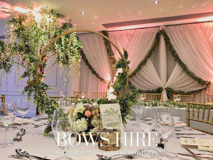 Alexander House wedding decoration by Bows Hire, photo 1