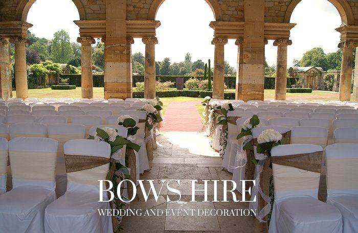 Bows Hire chair covers styling at a wedding or event, photo 23