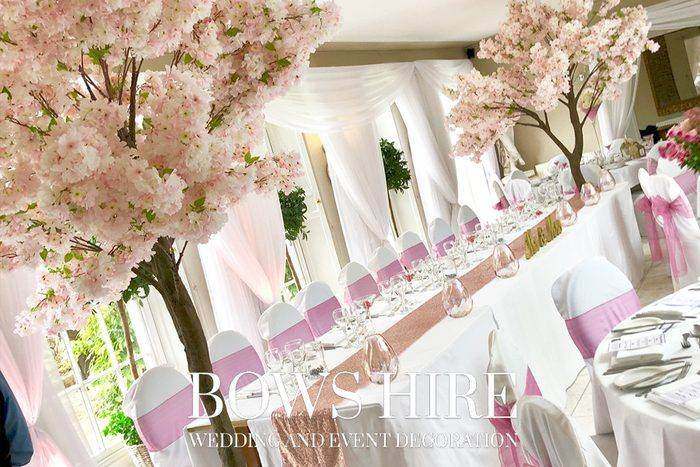 Bows Hire trees styling at a wedding or event, photo 97